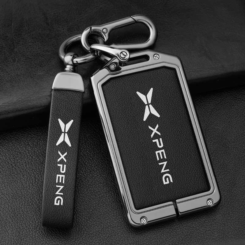เหมาะสําหรับ Peng มอเตอร์ผู้ถือกุญแจ XPENG G6 X9 การ์ดผู้ถือใหม่ p7 Shell p5 การ์ด g3 หัวเข็มขัด g3i รถผู้ถือบัตรอลูมิเนียม High-End หญิงกระเป๋า