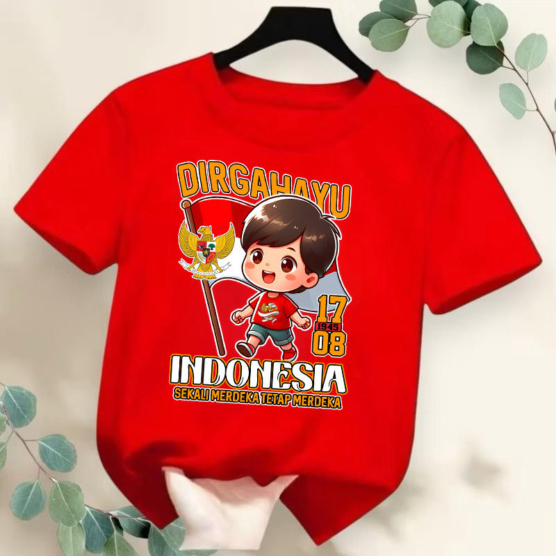 UNISEX AUGUST 17 CHILDRENS TOP / 17TH AUGUST BOYS AND GIRLS CLOTHES / CHILDRENS INDEPENDENCE T-SHIRT