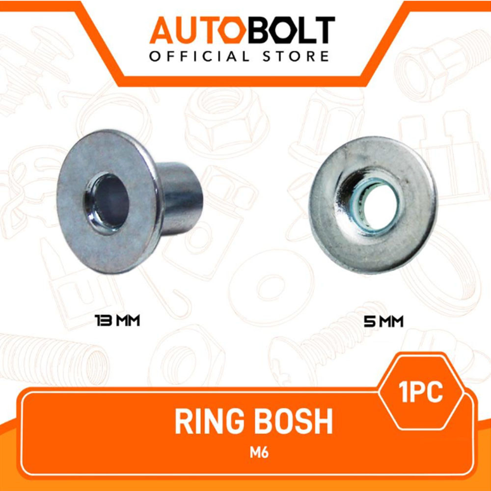 1 PC แหวน Bosh M6 สูง 5 13 มม. Boss Bushing Bushing Bus Bush หมวกยาวสั้น M6x5 M6x13 6x5 6x13