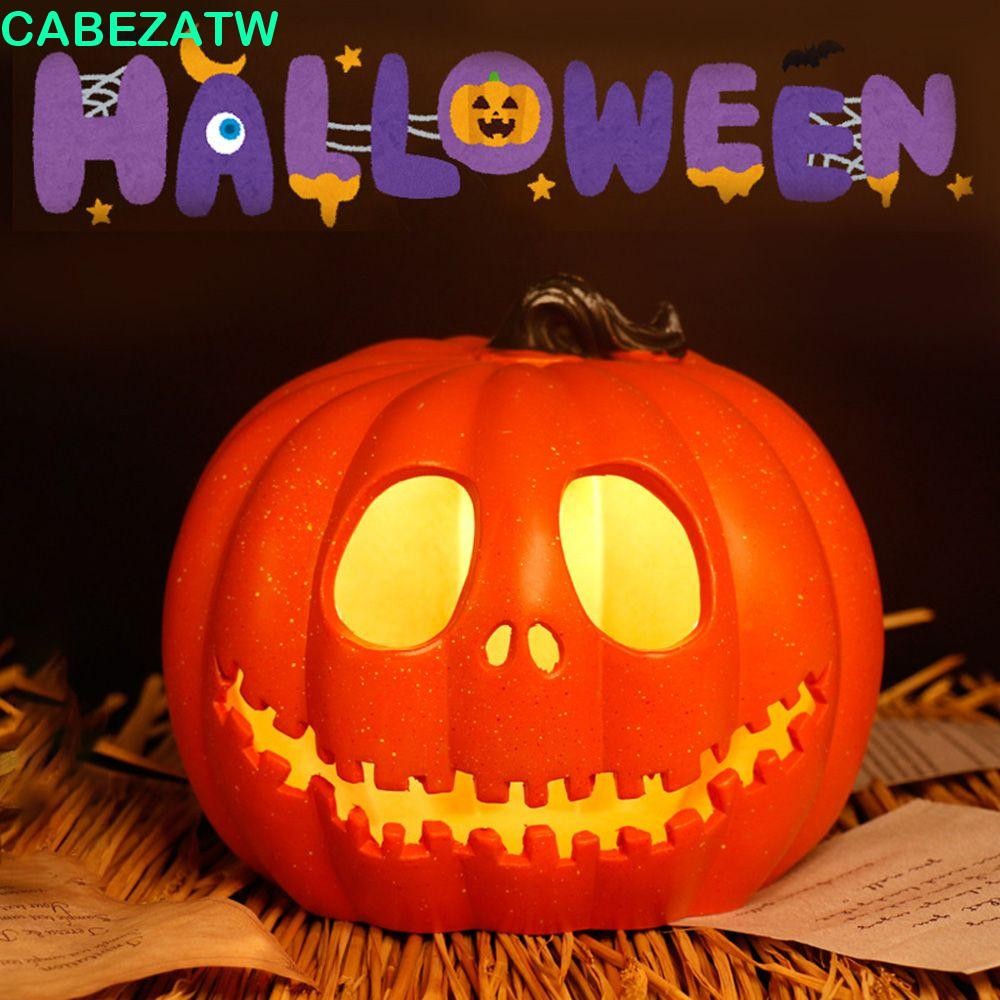 CABEZATW โคมไฟฟักทอง Ghost 24 ซม.อุปกรณ์ปาร์ตี้เครื่องประดับ DIY สําหรับ Home Party Shopping Mall ฮาโลวีนตกแต่ง