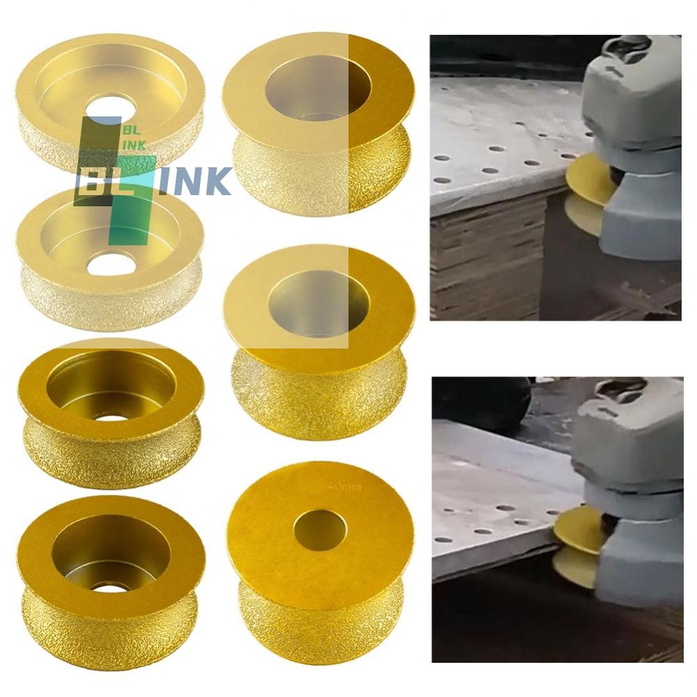 บดล้อ 74 x 20 มม. สูญญากาศแห้ง Brazed Bullnose Edge สําหรับเครื่องบดมุมเครื่องมือ