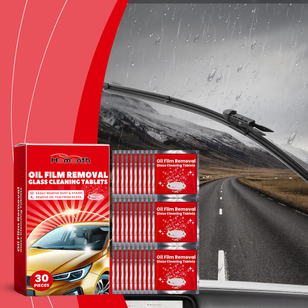Car Windshield Washer Fluid Tablets Car Window Rainproof Waterproof Car Glass Anti-Fog Cleaning Flui
