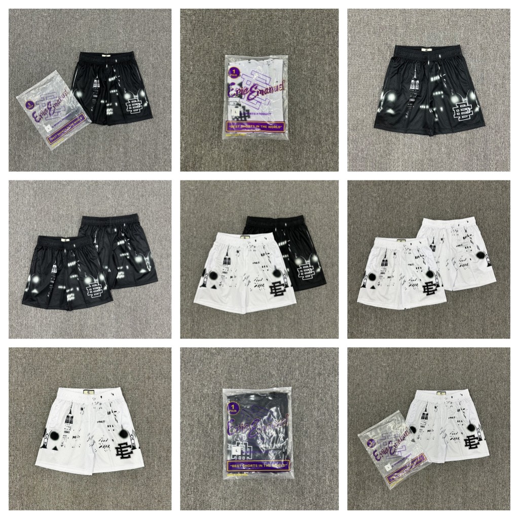 EE Sports Mesh Breathable Quick-Drying Street Wear Quarter Pants Eric emanuel American Basketball Sh