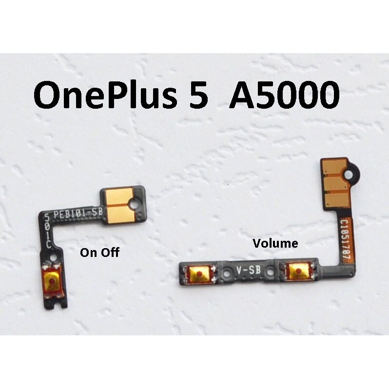 OnePlus 5 / 5T Power On Off Volume Up Down Switch Flex Cable Ribbon สําหรับซ่อม A5000 A5010 1+5 1+5T