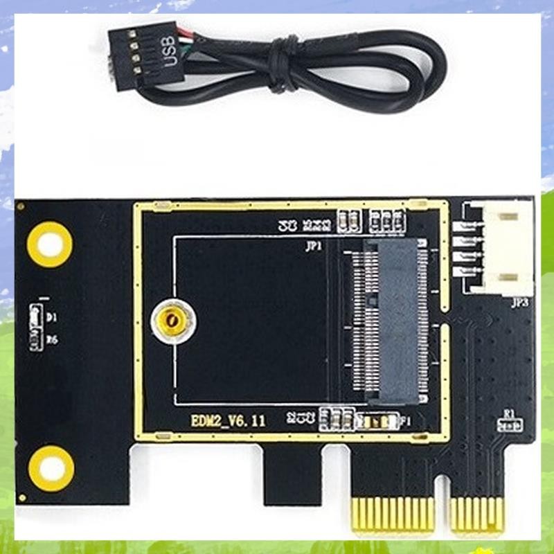 NGFF M.2 ถึง PCIE การ์ดเครือข่ายไร้สายอะแดปเตอร์การ์ดรองรับ 7260 8265 1650 1675X AX200 AX210 การ์ดเค