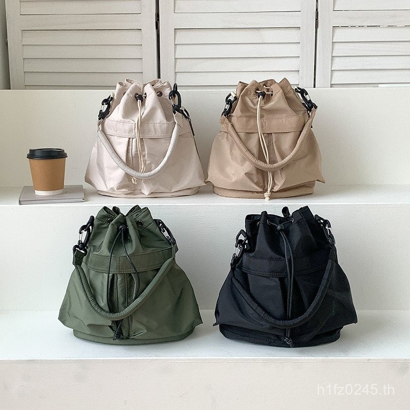 One-Shoulder Portable All-Match Daily Casual Nylon Cloth Fashion Korean Version Obi Drawstring Bucke