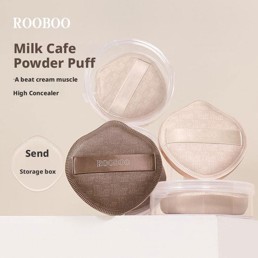 Rooboo Cotton Candy พัฟใหญ่เปียกและแห้ง Dual Use Water Puff Cushion ฟองน้ํา Drop Air C7s7