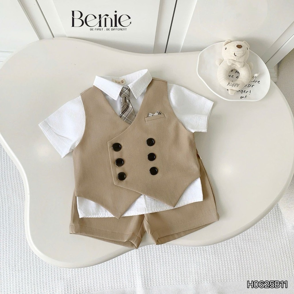 5CT เสื้อกั๊กสุภาพบุรุษเกาหลี ชุดสําหรับเด็กทารกวันเกิด 1 ถึง 7 ปี SIRI KIDS H0625B11