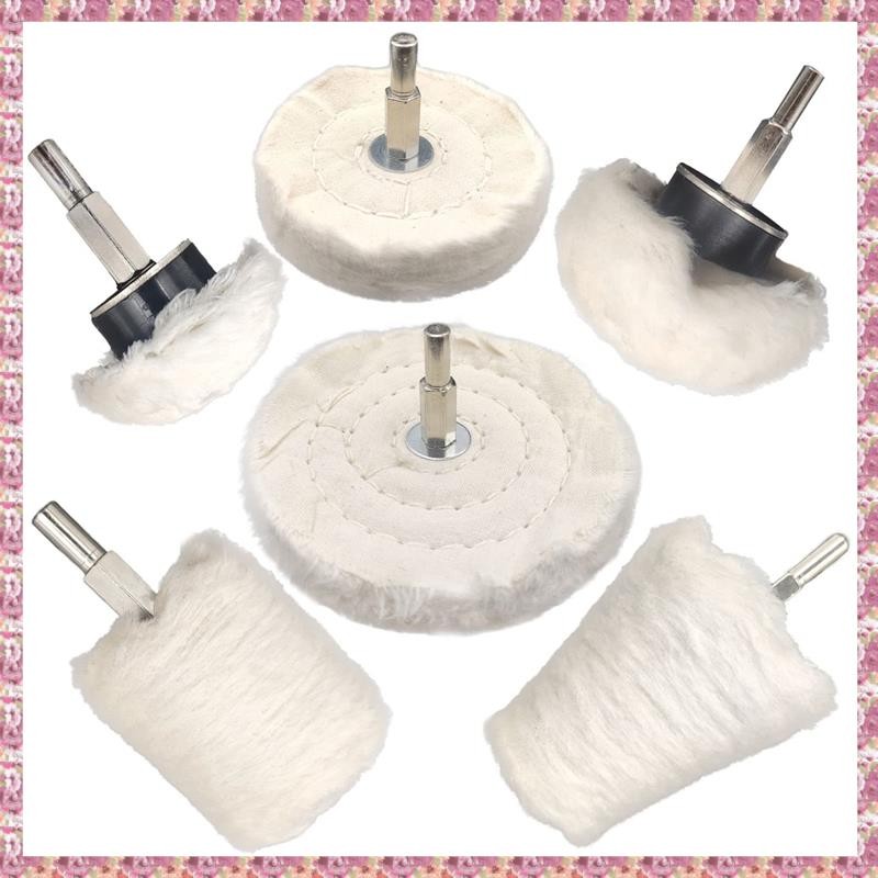 [VCPR] Buffing Wheel Polishing Wheel Kits for Drill Buffing Pad for Metal Aluminium Stainless Etc