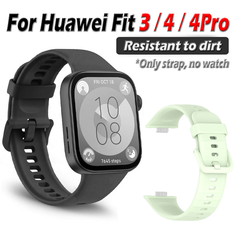 สายซิลิโคนอ่อนนุ่มสําหรับHUAWEI Fit 3 4 ProนาฬิกาHuaweiนาฬิกาFitสายManผู้หญิงแฟชั่นน่ารักWatchBandสํ