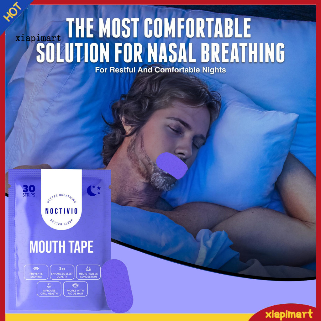 {xiapimart} Better Sleep Mouth Tape Sleep Apnea Mouth Tape 30pcs Anti-snoring Mouth Tape for Better 