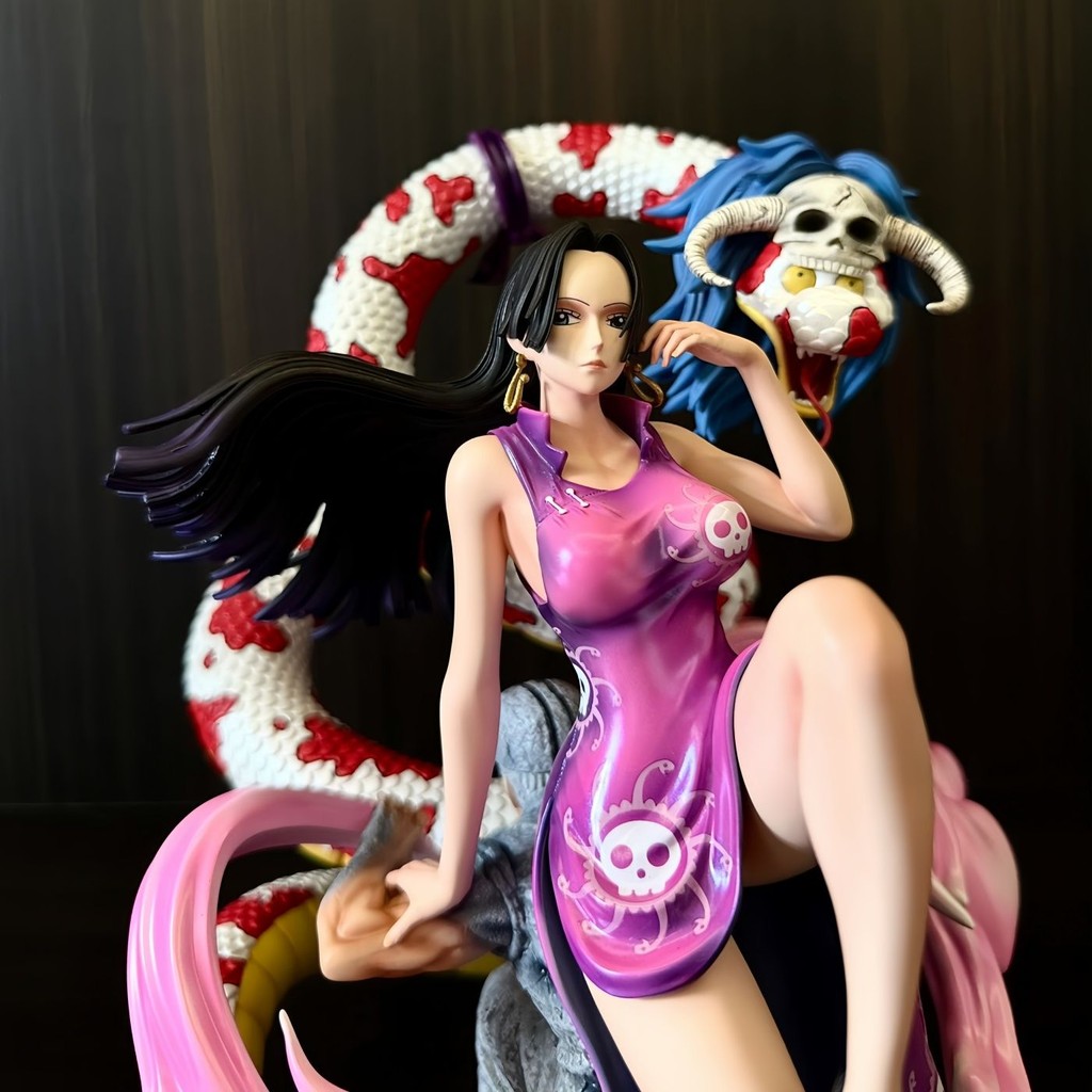 One Piece bt ที่นั่ง Empress Shichibukai Hancock GK รูปอะนิเมะอุปกรณ์ต่อพ่วงอินเทรนด์เล่นตกแต่งของขวัญ