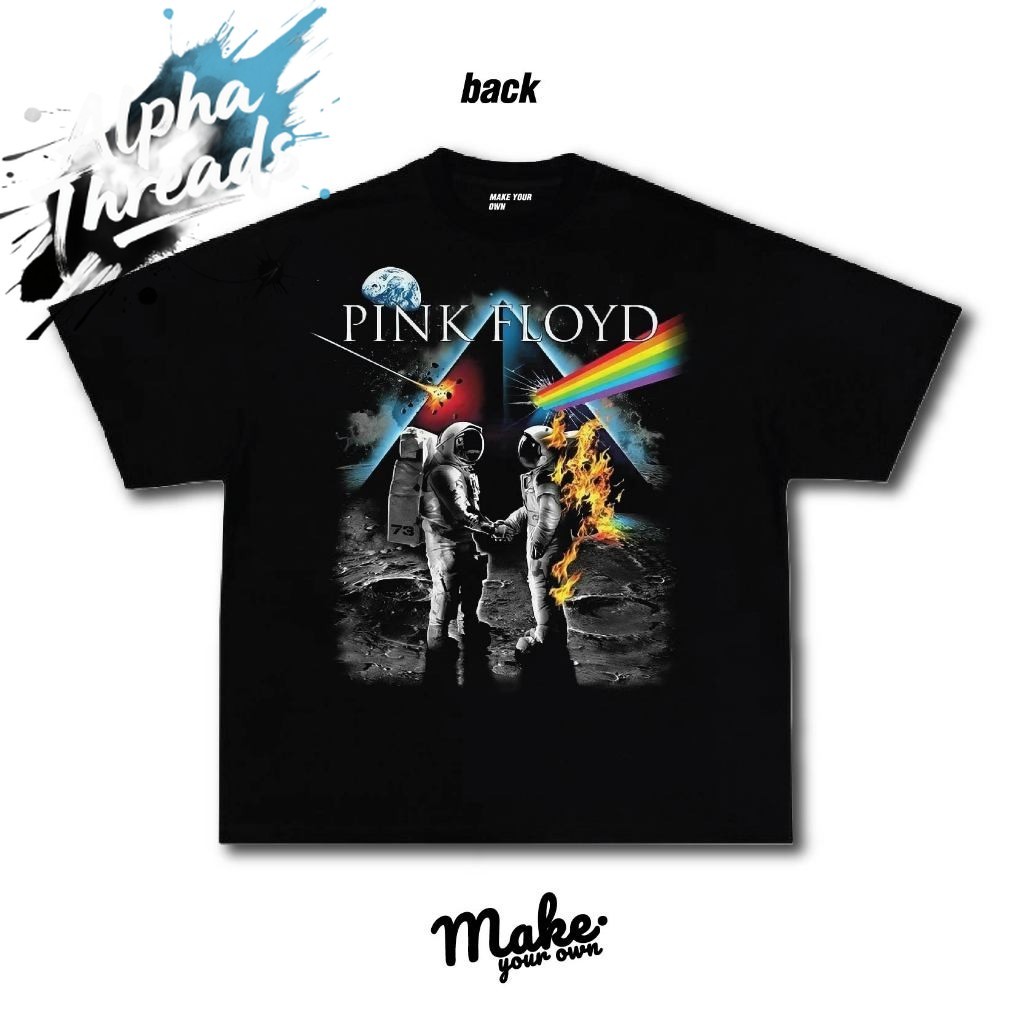 (จัดส่งตลอด 24 ชั่วโมง)  เสื้อ PINK FLOYD คอชิด วินเทจ OVERSIZE  สกรีนแบบ DTG ดีที่สุดในตลาด