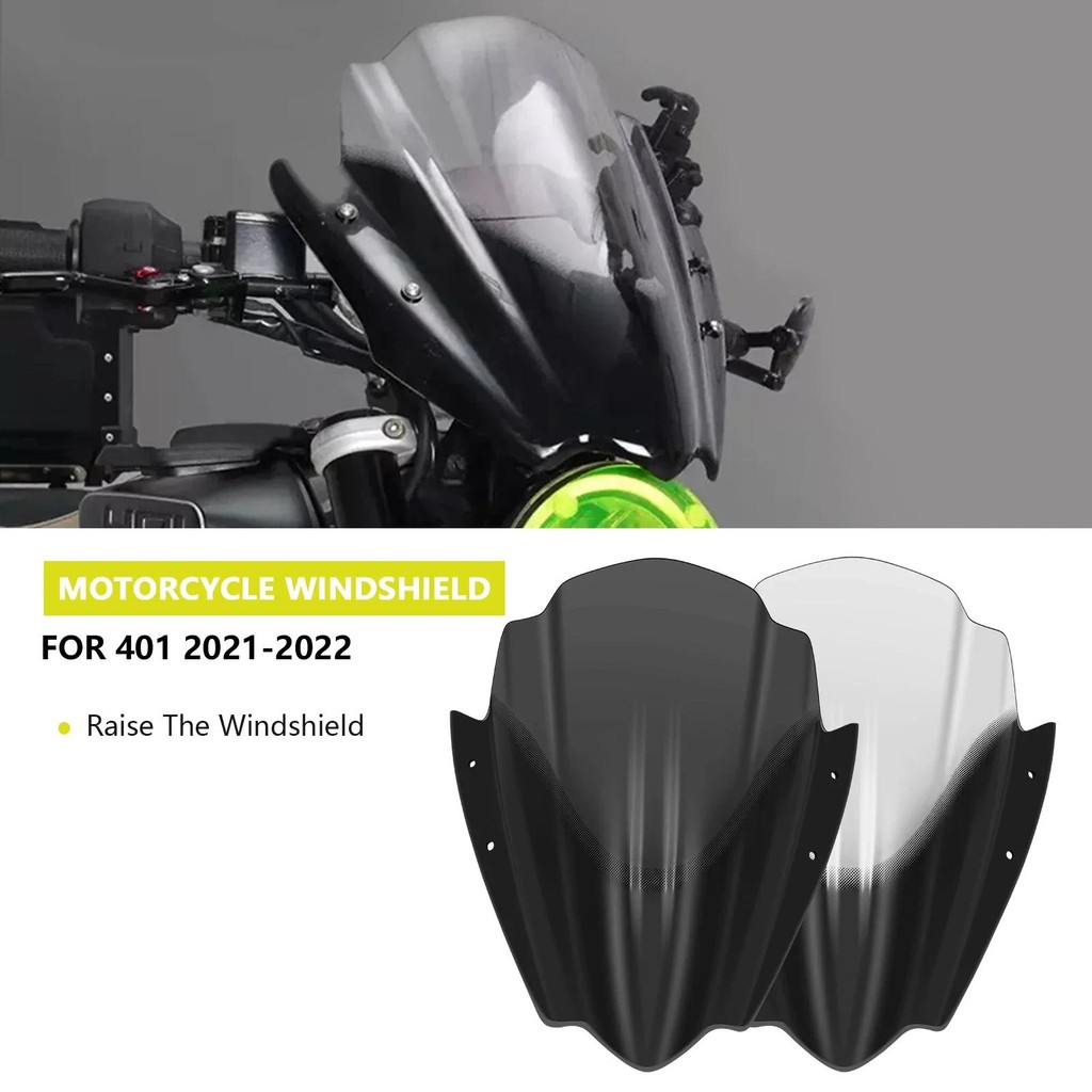 สําหรับ Svartpilen 401 Vitpilen 401 2021-2022 อุปกรณ์เสริมรถจักรยานยนต์ปรับกระจกหน้าจอลมสําหรับ svar