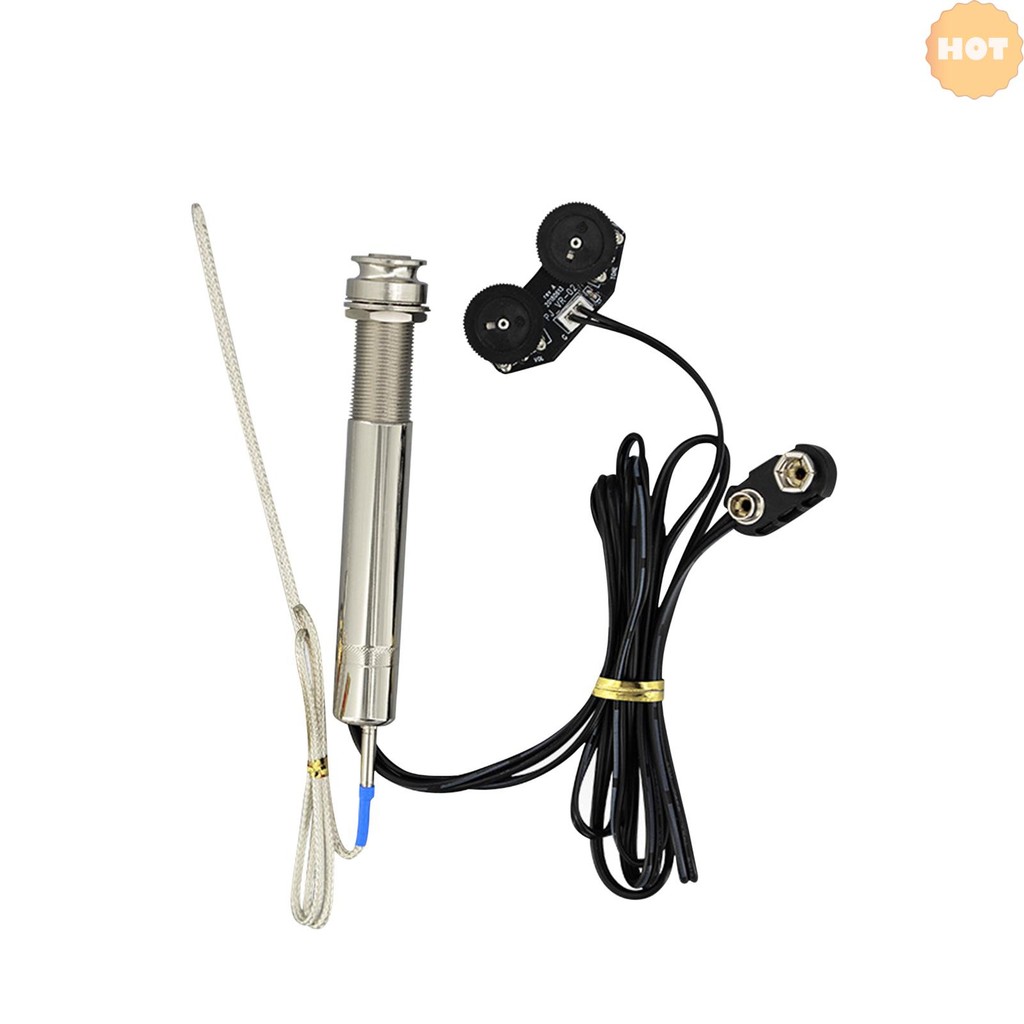 [2025 ใหม่] Pen Tube Style Acoustic Guitar Undersaddle Pickup Active Pickup Volume and Tone Controls