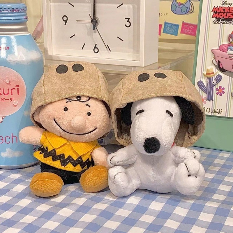 Snoopy Plush Jewelry Fluff Soft Bag Pendant Charlie Brown พวงกุญแจน่ารักของเล่น