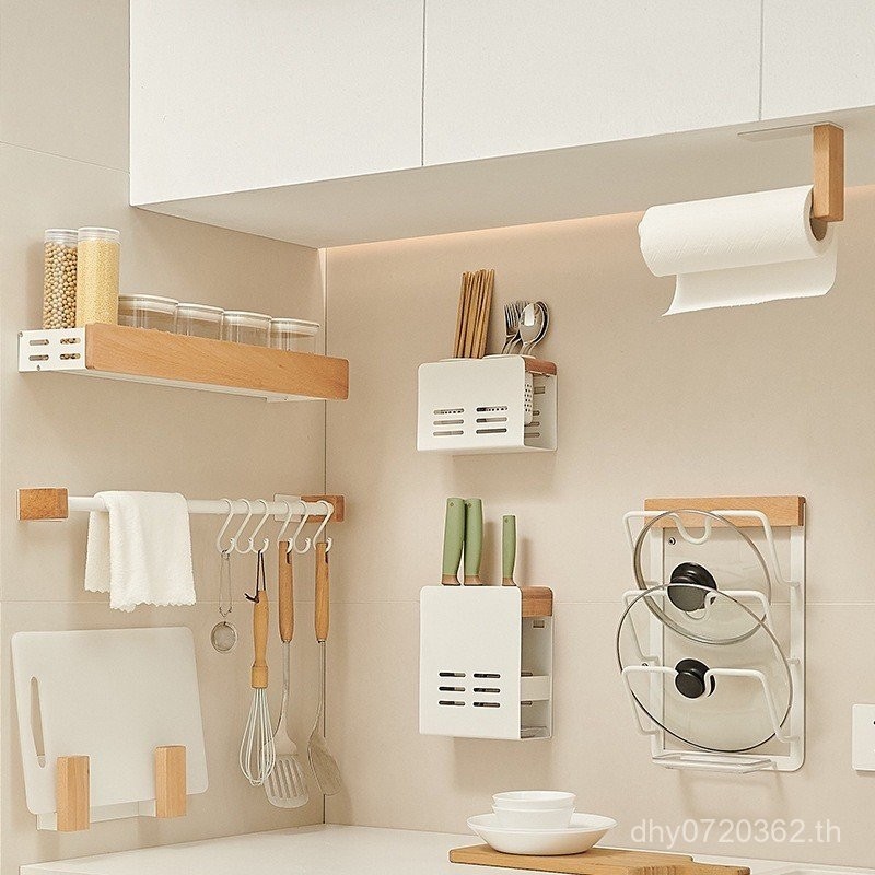 Storage Rack การเจาะ-ฟรีเครื่องปรุงรสมีด Rack Daquan แขวนอุปกรณ์ Original ในครัวเรือน Rack Lu มัลติฟ
