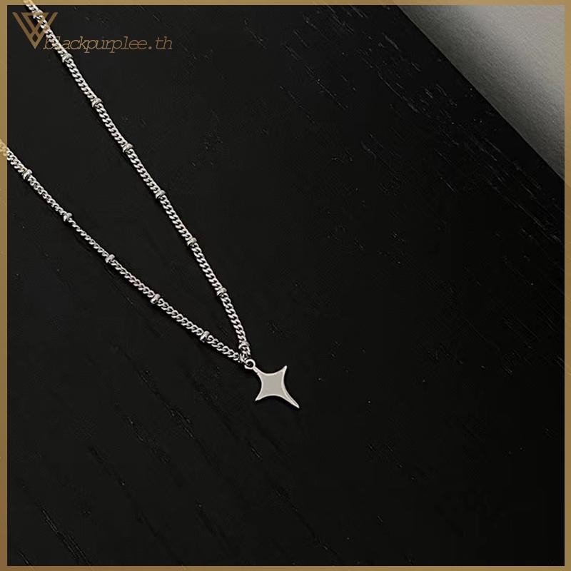 เครื่องประดับ BRP สไตล์เรียบง่ายแต่อินเทรนด์ สำหรับผู้หญิงและผู้ชาย สายพร้อมจี้และสร้อยคอ