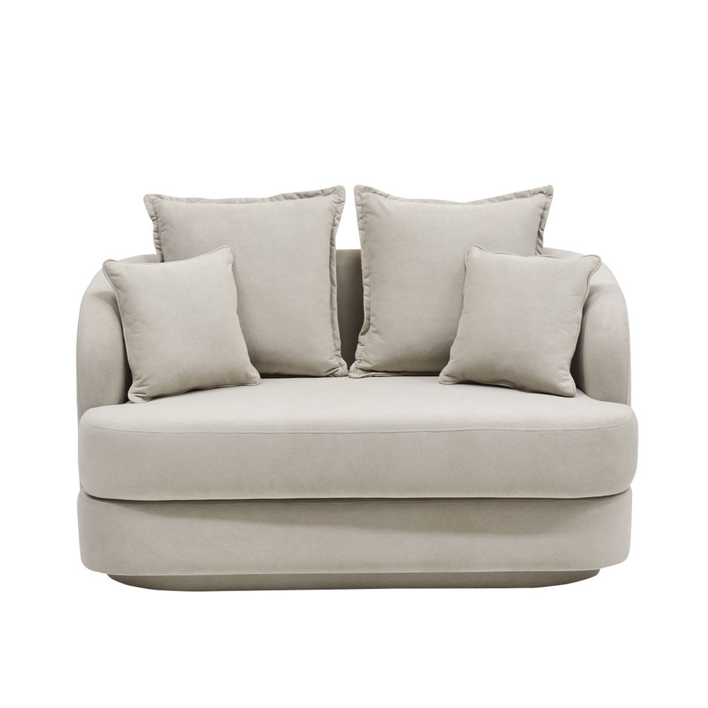 SB Design Square โซฟา 2 ที่นั่ง PLAY รุ่น NORDIS สีครีม (143x86x96 ซม.) แบรนด์ KONCEPT FURNITURE