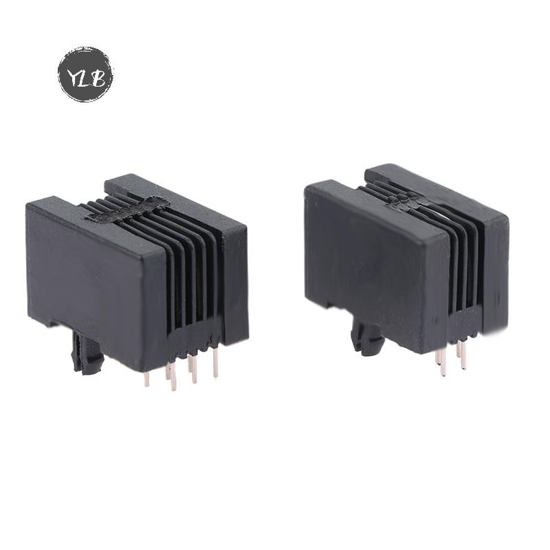 YLB> 10PCS RJ11 โทรศัพท์ซ็อกเก็ตขาโค้ง 95001 4P4C 6P6C 6P4C หญิงแจ็ค Pcb Connector ซ็อกเก็ตโทรศัพท์ใ