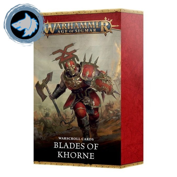 (GWพร้อมส่ง) WARSCROLL CARDS: BLADES OF KHORNE (ENG) การ์ดประกอบการเล่น