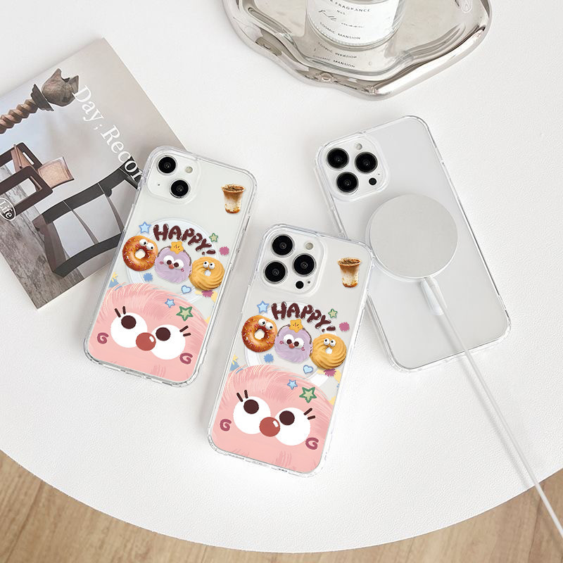 เคสใสซิลโคนกันกระแทกสำหรับไอโฟน ลายลัตว์การ์ตูนน่ารักๆ เคส For IP11-16 ธรรมดา IP11-16 Pro/Pro max #0