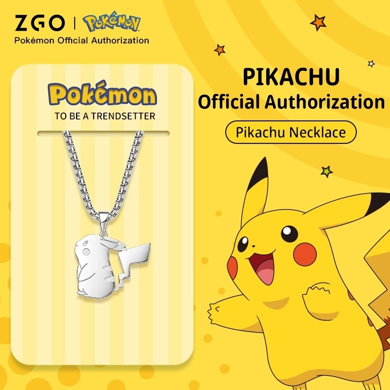 สร้อยคอ Pikachu สไตล์ HipHop จาก ZGO เหมาะสำหรับทุกเพศ ออกแบบมาเหมือน Pikachu เป็นของขวัญพิเศษ
