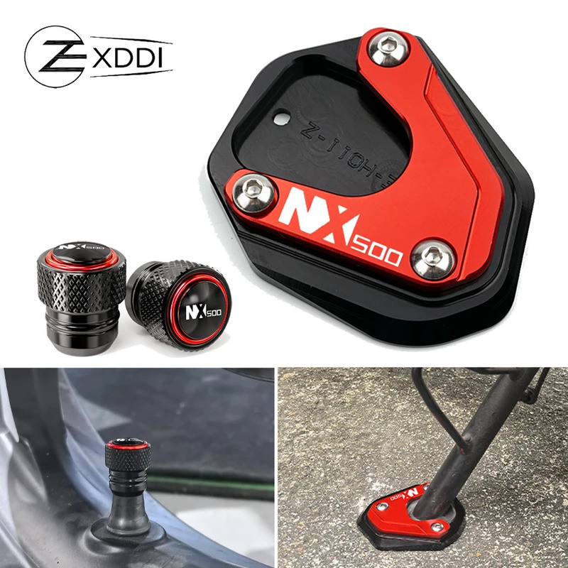 Fit สําหรับ Honda NX500 NX 500NX 2023 2024 2025 CNC รถจักรยานยนต์ Kickstand ขาตั้ง Extension Pad ขยา