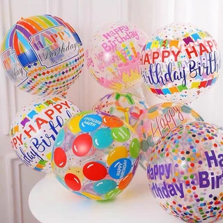 ลูกโป่ง ฐาน ฐานตั้ง ฐานตั้งลูกโป่ง ลูกโป่งฟอยล์ 4D ลาย happy birthday ลูกโป่งhappy birthday ลูกโป่งวันเกิด