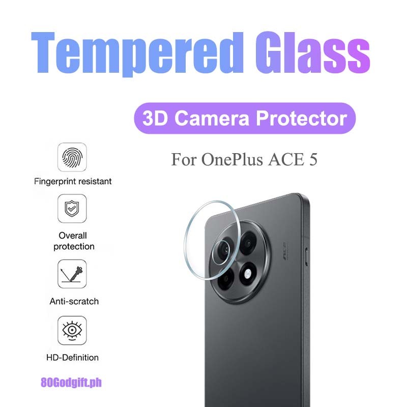 3Dกระจกนิรภัยป้องกันกล้องสําหรับOneplus ACE 5 9Hเลนส์ฟิล์มแก้วสําหรับOneplus ACE 5 3V 2V 3 2 Pro Nor
