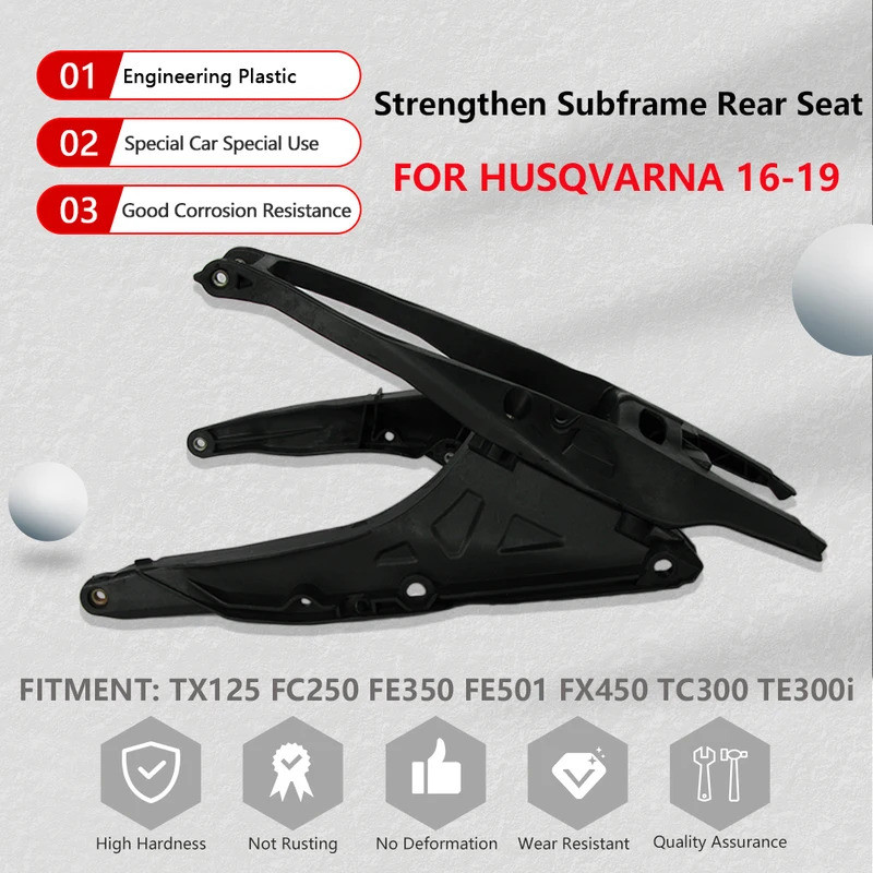 TM New Motorbike Subframe Rear Seat Stay Support Tray Shelf Plastic Tailstock Dirt Bike Sub Frame Br