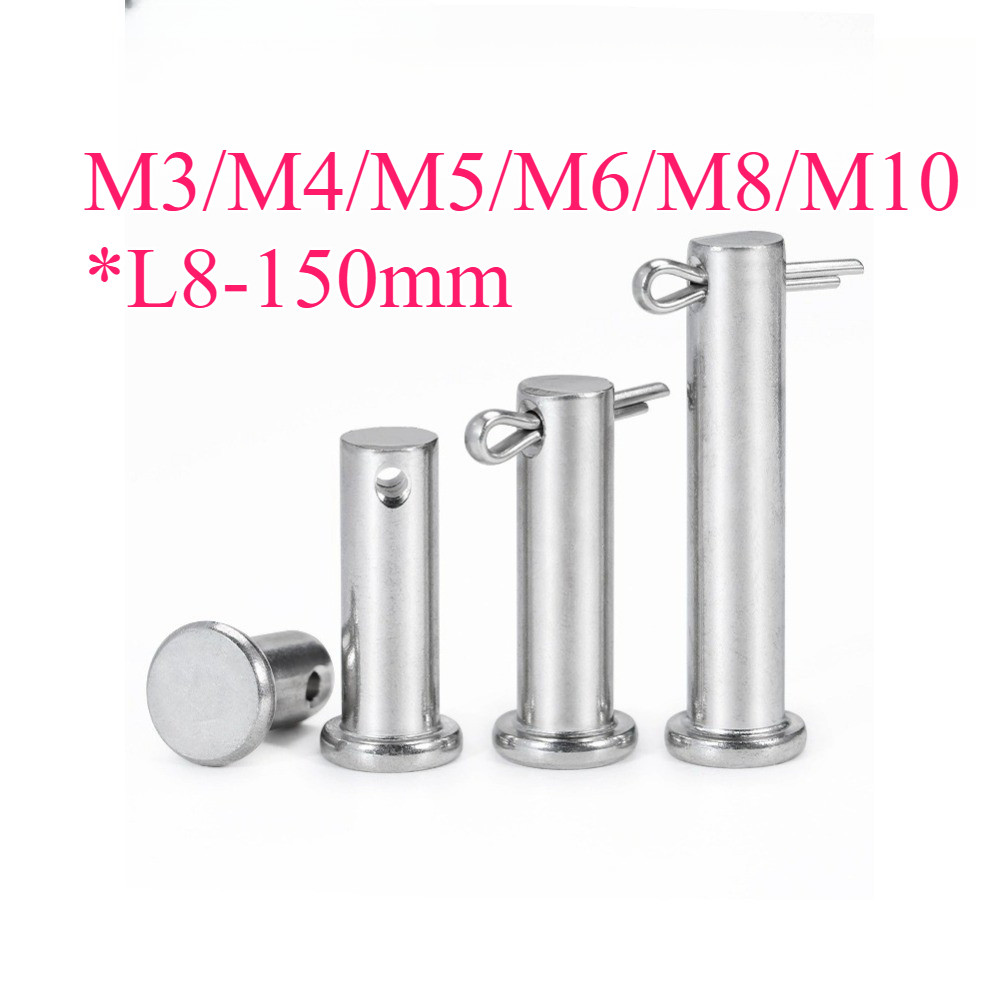 304 สแตนเลสพร้อมเพลาพินรู M3/M4/M5/M6/M8/M10 * L8-150mm (SMT-XD-TH)