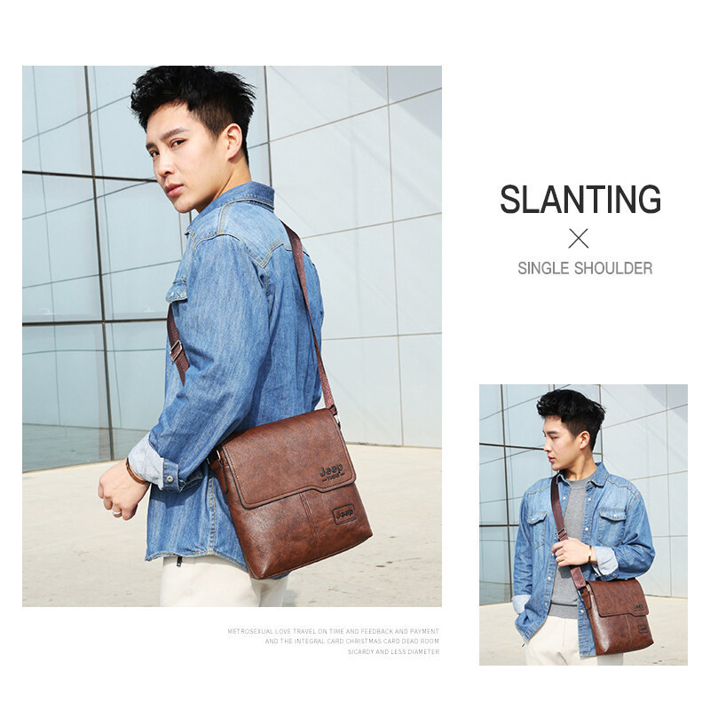 👜Crossbody Bags กระเป๋าสะพายข้าง กระเป๋าสะพายธุรกิจหนังผู้ชาย (เซท2ชิ้น) - รูปที่ 6