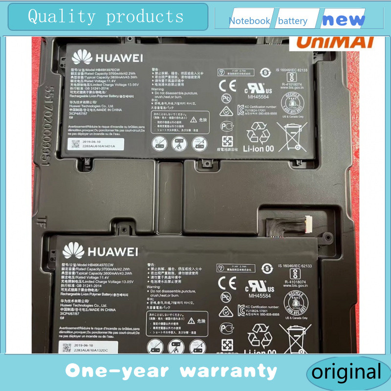 HB46K497ECWรอ10วัน Battery Huawei Matebook D PL-W19 / W09 HB46K497ECW MRC-W50 W60 best