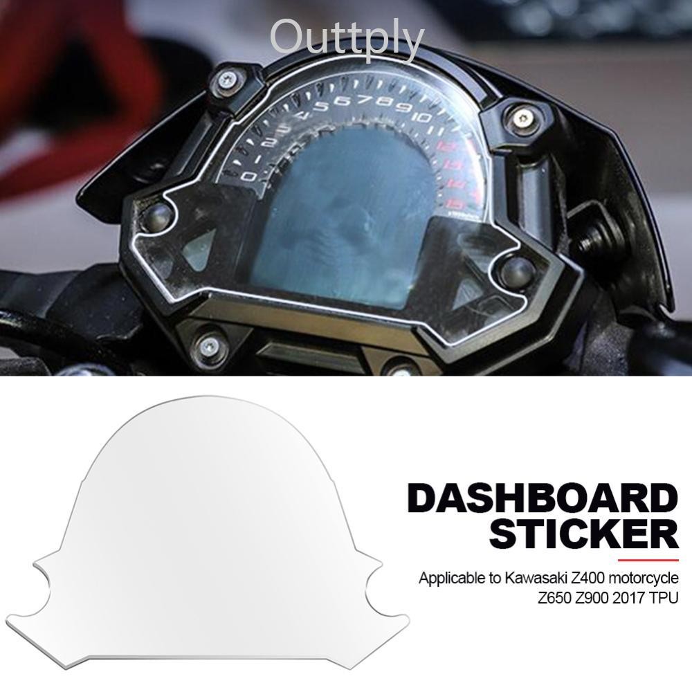Outtply TPU รถจักรยานยนต์ Dashboard Protector Scratch หน้าจอเครื่องมือป้องกันฟิล์มสําหรับ Kawasaki Z