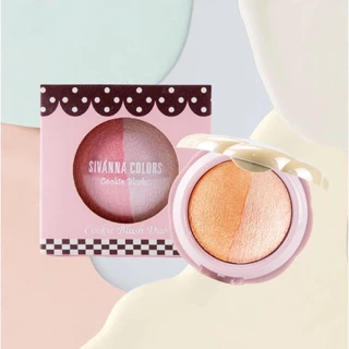 บลัชออนสิวันนา Du278 Sivanna colors cookie blush แบบตลับ2สีพร้อมแปรง ใช้สำหรับปัดแก้ม Blush