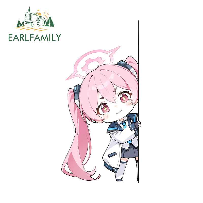 EARLFAMILY Koyuki Blue Archive สติกเกอร์รถ Kawaii กันน้ําแล็ปท็อปรถจักรยานยนต์ Windows ไวนิล Decal บ