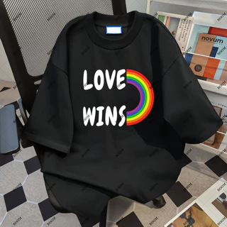 COD✅ (ส่งจากกรุงเทพ)BOOM Shop เสื้อสายรุ้ง Pride Month Rainbow T ผ้า ใส่สบาย ไม่หด ไม่ย้