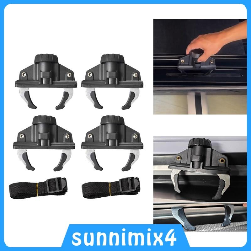 กล่องหลังคารถสำหรับตั้งแคมป์ น้ำหนักเบาที่มาพร้อม 2 สายรัด ติดตั้งง่าย ทนทานและป้องกันการกระแทก