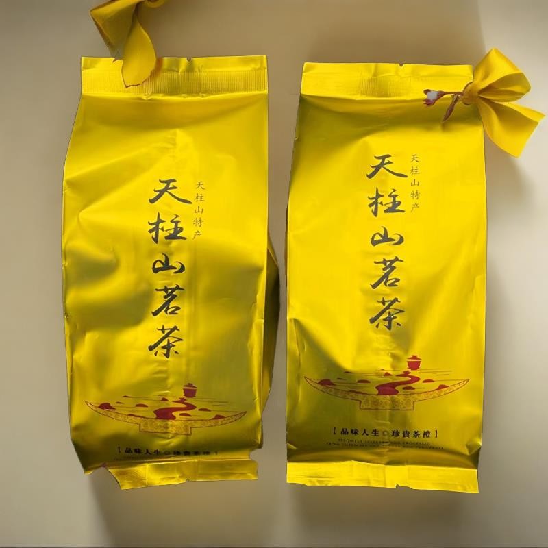 Tianzhu Mountain Crescent Mountain ชา Penghe ทอดสีเขียวจํานวนมากหอม Anhui Anqing Qianshan Xuanyue ชา