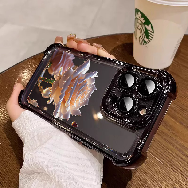 3 In1 Rose คริสตัลสําหรับ Vivo Iq00 Z6x Neo5se Z8x Z9-5g Z9 Turbo Iq00 Z9x Iq00 Z10 13 เคสโทรศัพท์เค