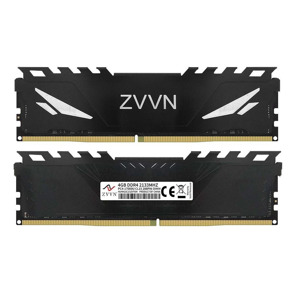 8GB (2 x 4GB) DDR4 2133 (PC4 17000) หน่วยความจําตั้งโต๊ะสีดํา รุ่น 4U4H21C15ZVT0H02