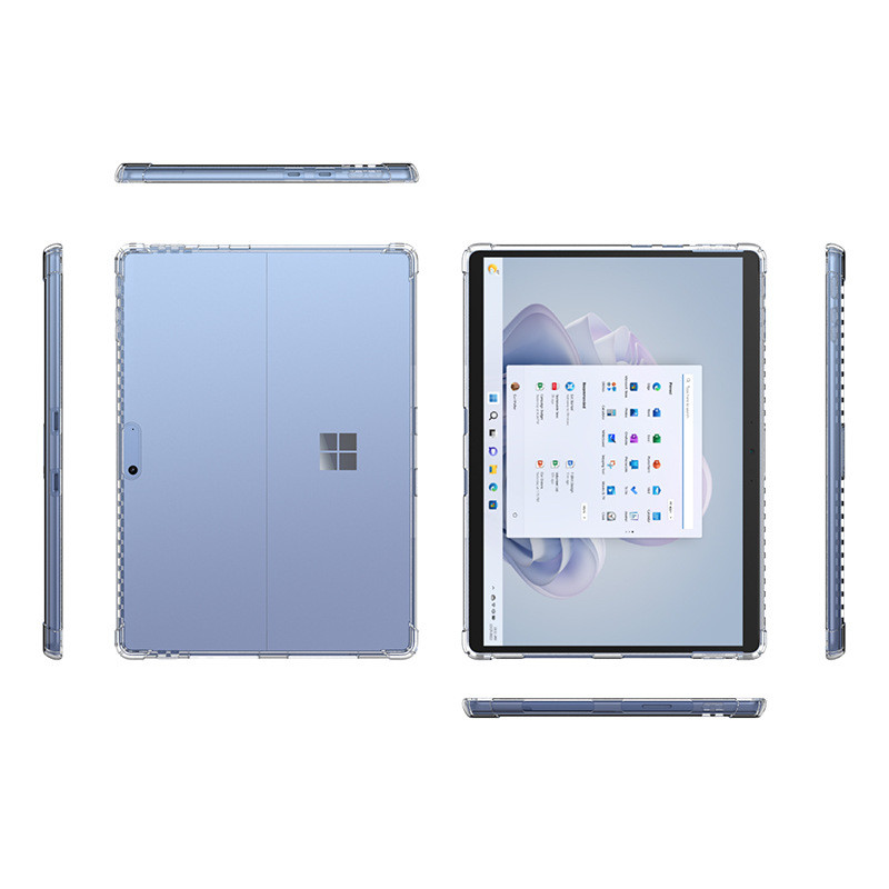 สําหรับ Microsoft Surface Pro 11 10 9 8 7 6 5 4 Slim Clear Case สําหรับ Funda Surface Pro 12 2025 กรณีโปร่งใส TPU ซิลิโคนกันกระแทกแท็บเล็ต - รูปที่ 3