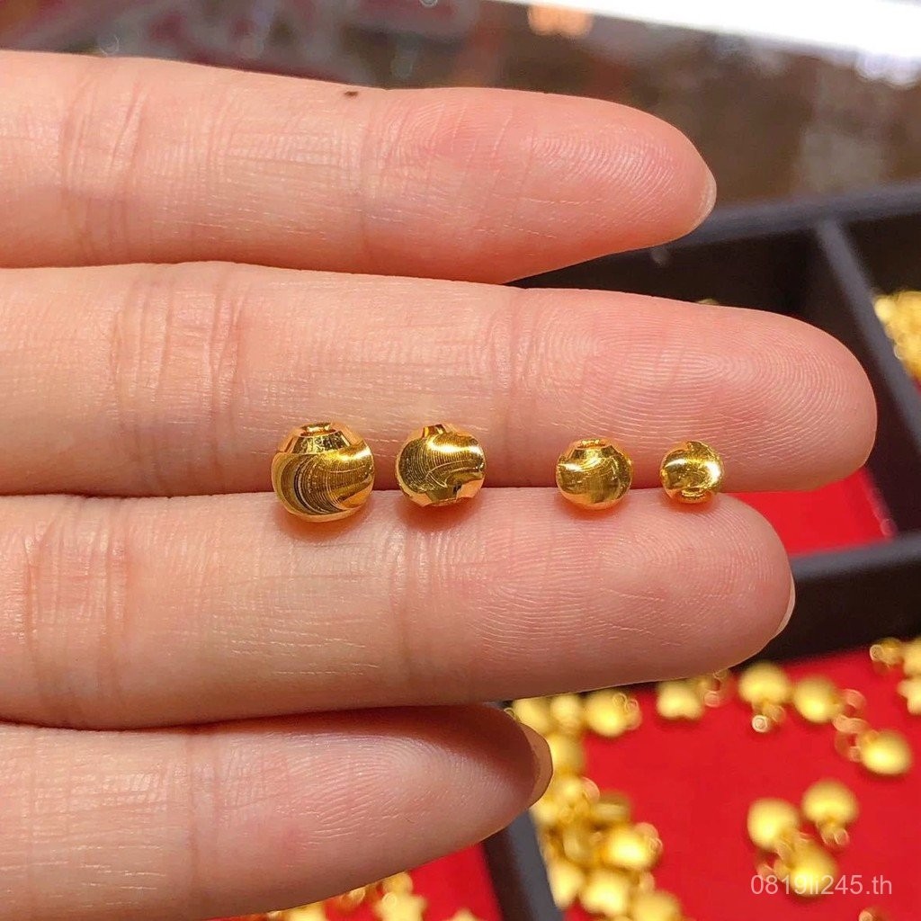 พาสปาร์ตู DIY999 สร้อยข้อมือลูกปัดแบบรถดอกไม้ Cats Eye พร้อมจี้ทองคำบริสุทธิ์ YA9K