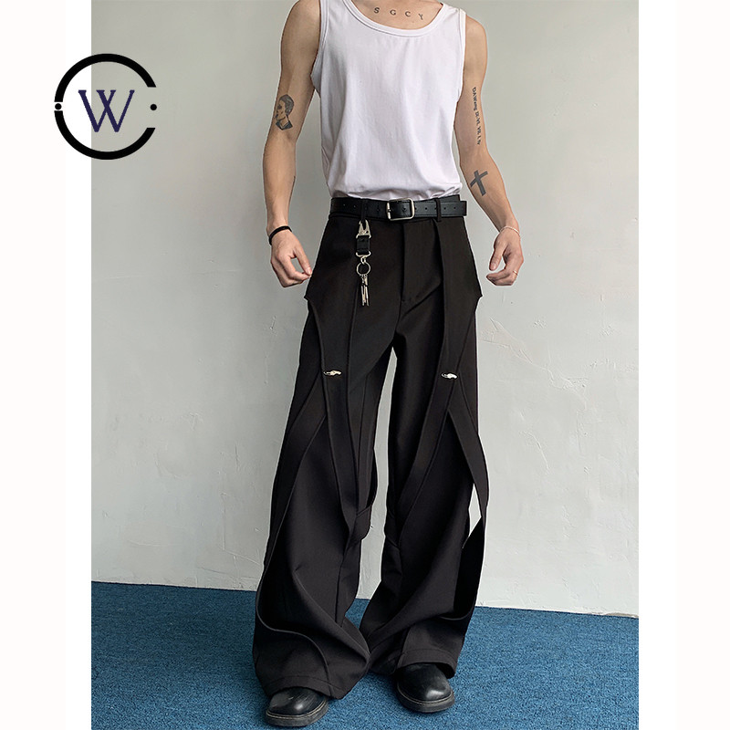 กางเกงผู้ชาย Dark Series 25 KZ40PG998 ดีไซน์แฟชันสำหรับสตรี머 พร้อมรายละเอียดเรเวต