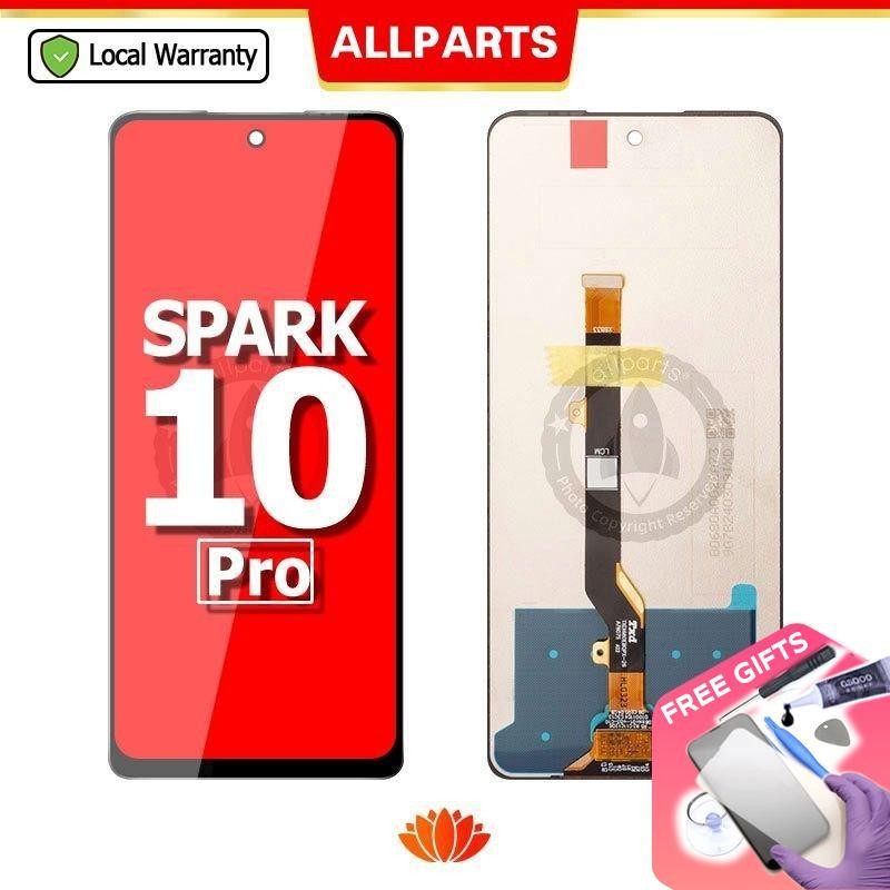 Allparts หน้าจอสัมผัส LCD แบบเปลี่ยน สําหรับ Tecno Spark 10 Pro KI7