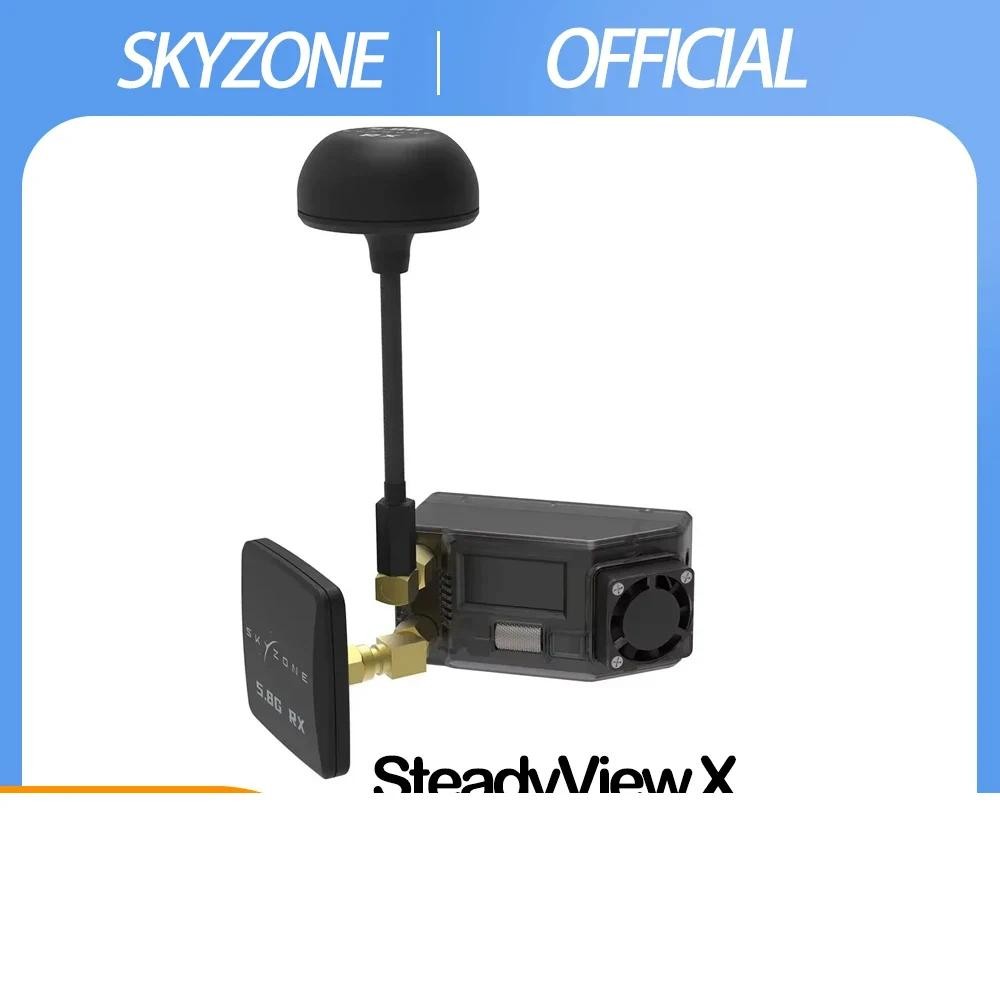 SKYZONE เครื่องรับสัญญาณหน้าจอ SteadyView X 5.8 Ghz IPS โมดูลช่วง Shuttle Control ความไวสูง FPV อะไห