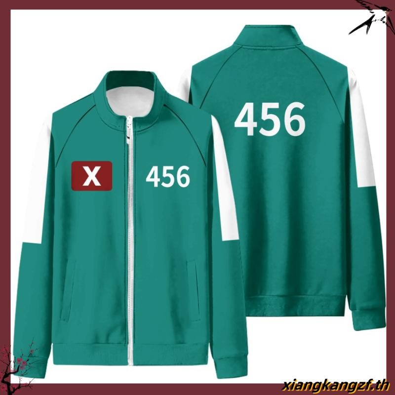 Squid Game Season 2 หมายเลข 246 230 120 333 แสดงซิปเสื้อกันหนาวเสื้อแจ็คเก็ต Unisex Top