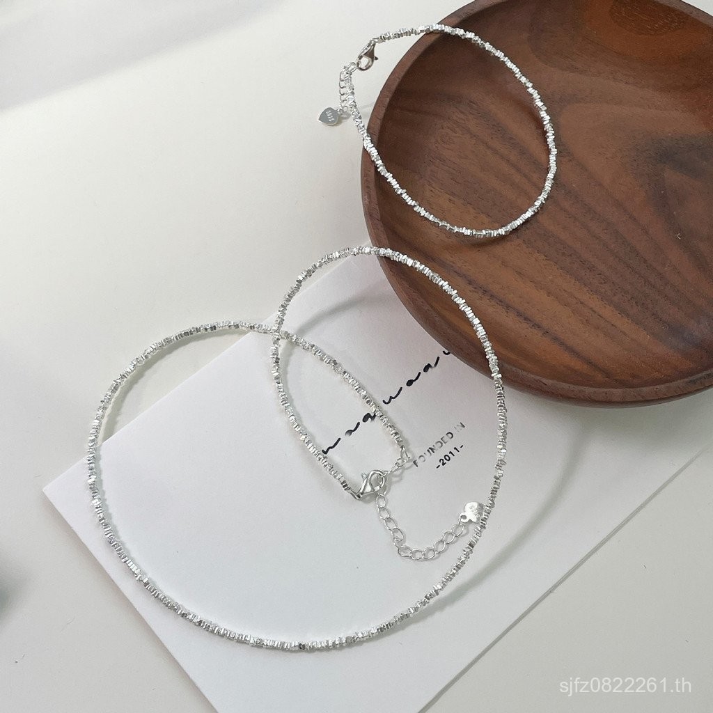 สร้อยคอและสร้อยข้อมือสแตนเลสสไตล์เกาหลี เหมาะสมทุกโอกาส Tiqi 4OLP
