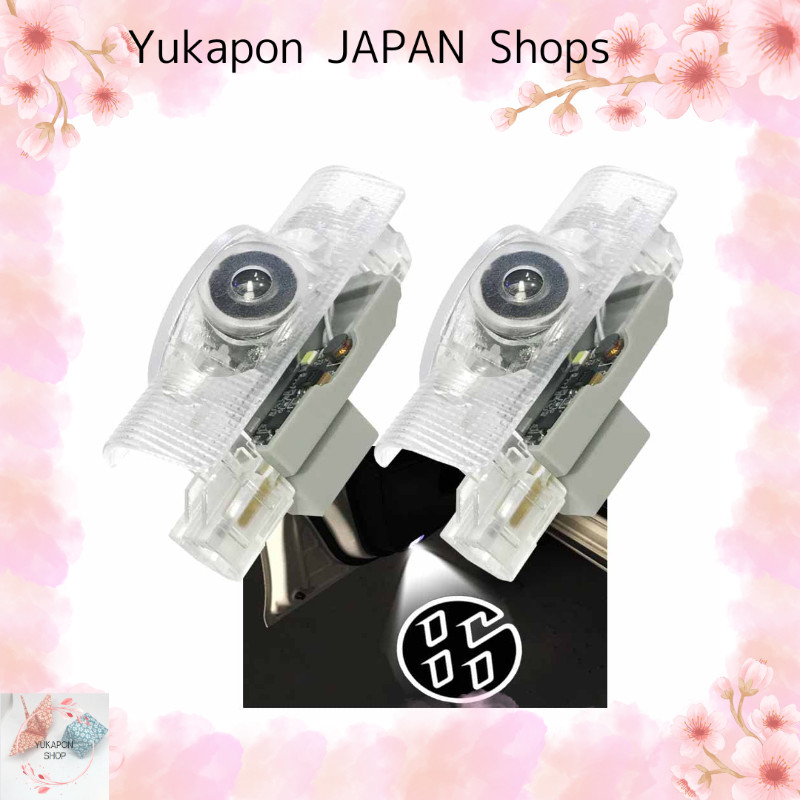 Minile 86 โคมไฟประตูทั่วไป โคมไฟต้อนรับประตู โคมไฟต้อนรับแบบโปรเจคเตอร์ LED โลโก้ ZN6 ชุด 2 ชิ้นสำหร